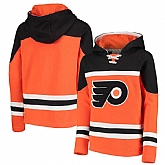 Philadelphia Flyers Orange Men's Customized All Stitched Hooded Sweatshirt